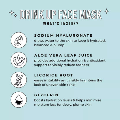 Avatara Drink up Face Mask - 0.71 Fl Oz: Moisturizing, Paraben-Free, for Normal to Very Dry Skin