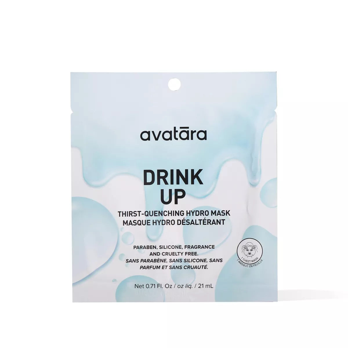 Avatara Drink up Face Mask - 0.71 Fl Oz: Moisturizing, Paraben-Free, for Normal to Very Dry Skin
