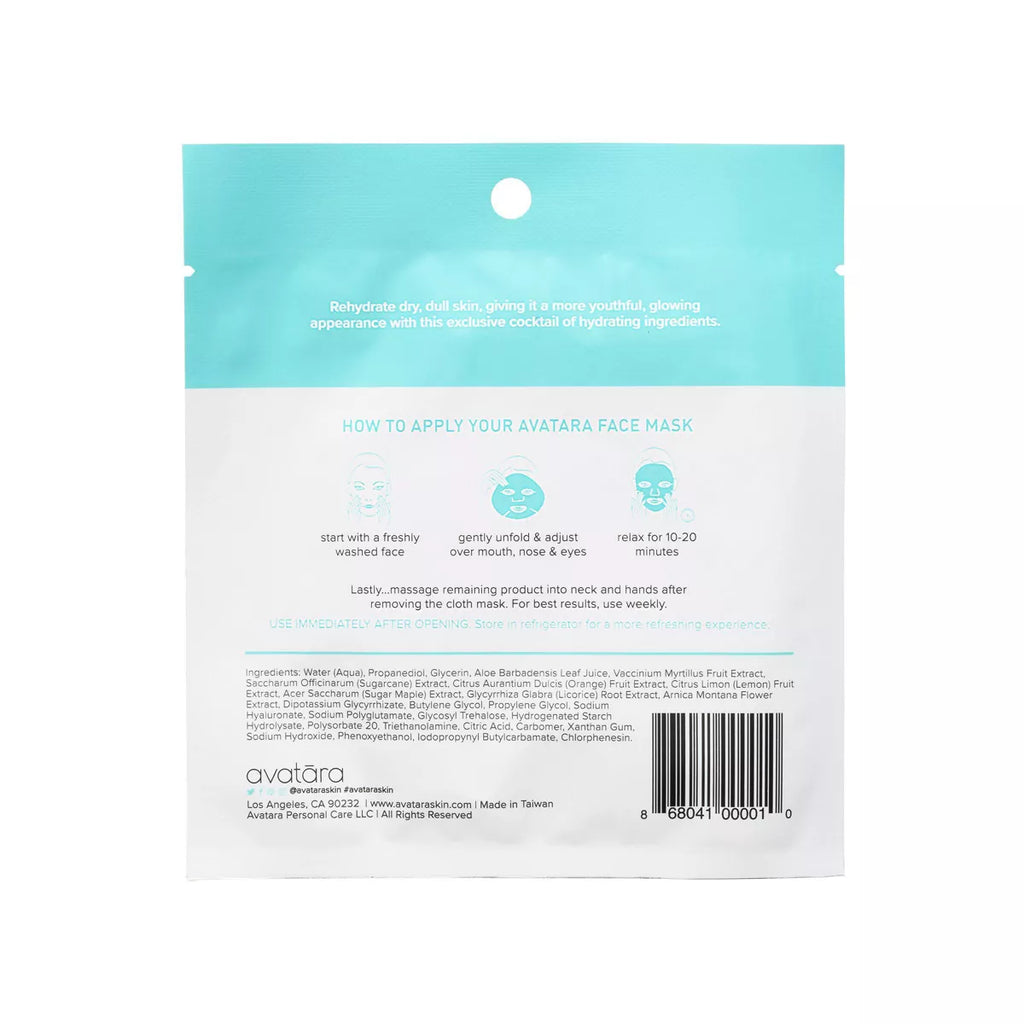 Avatara Drink up Face Mask - 0.71 Fl Oz: Moisturizing, Paraben-Free, for Normal to Very Dry Skin