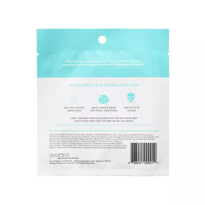 Avatara Drink up Face Mask - 0.71 Fl Oz: Moisturizing, Paraben-Free, for Normal to Very Dry Skin