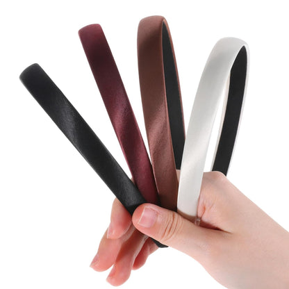 Satin Headbands for Women Thin Satin Headbands Non Slip Fashion Headband, 4PCS