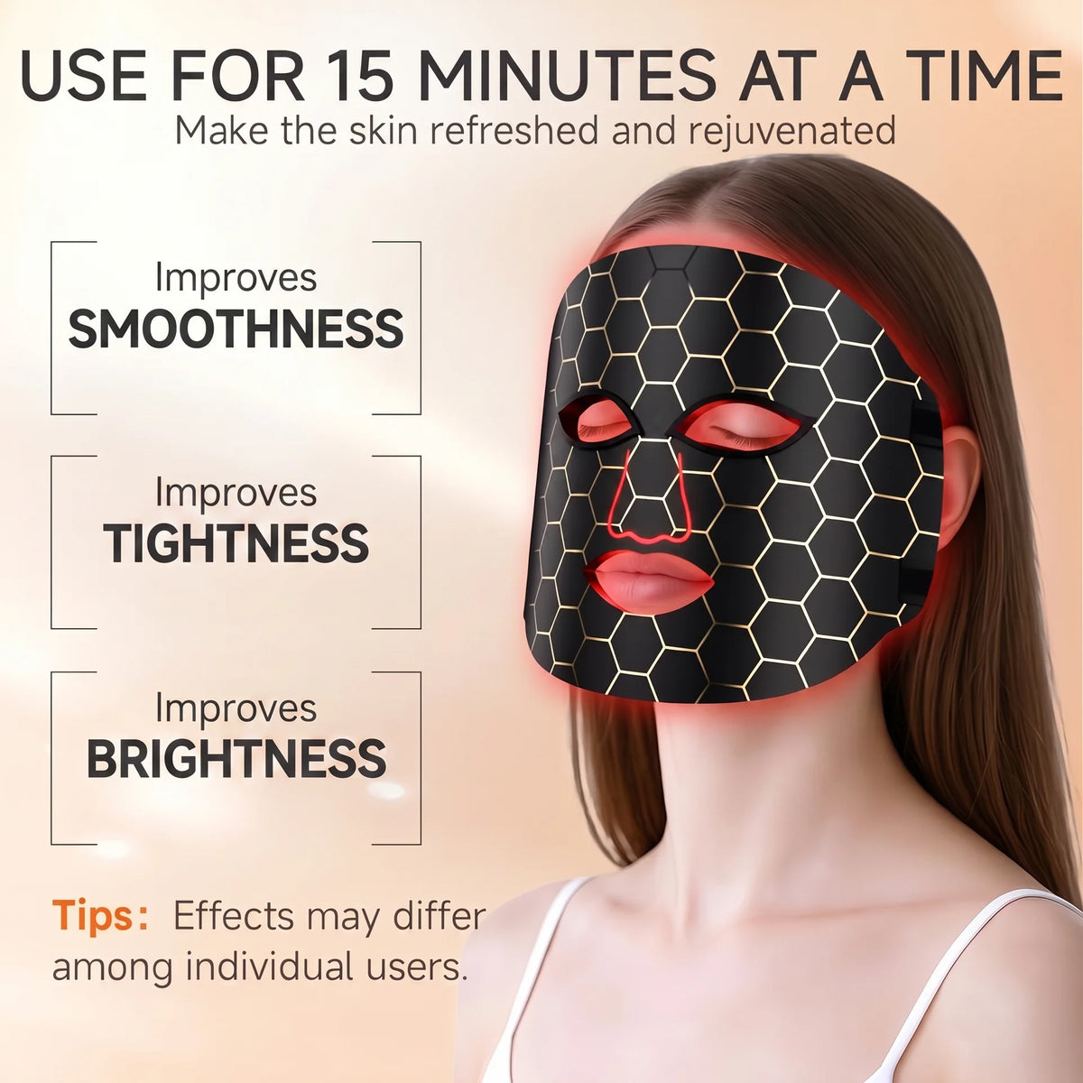 NOVALEI™ Red Light Therapy LED Face Mask